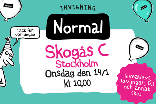 Normal öppnar i Skogås centrum